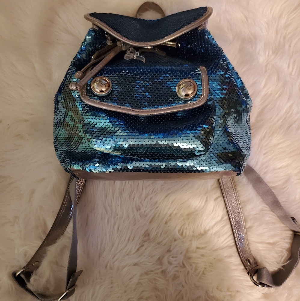 Coach Sequin Backpack